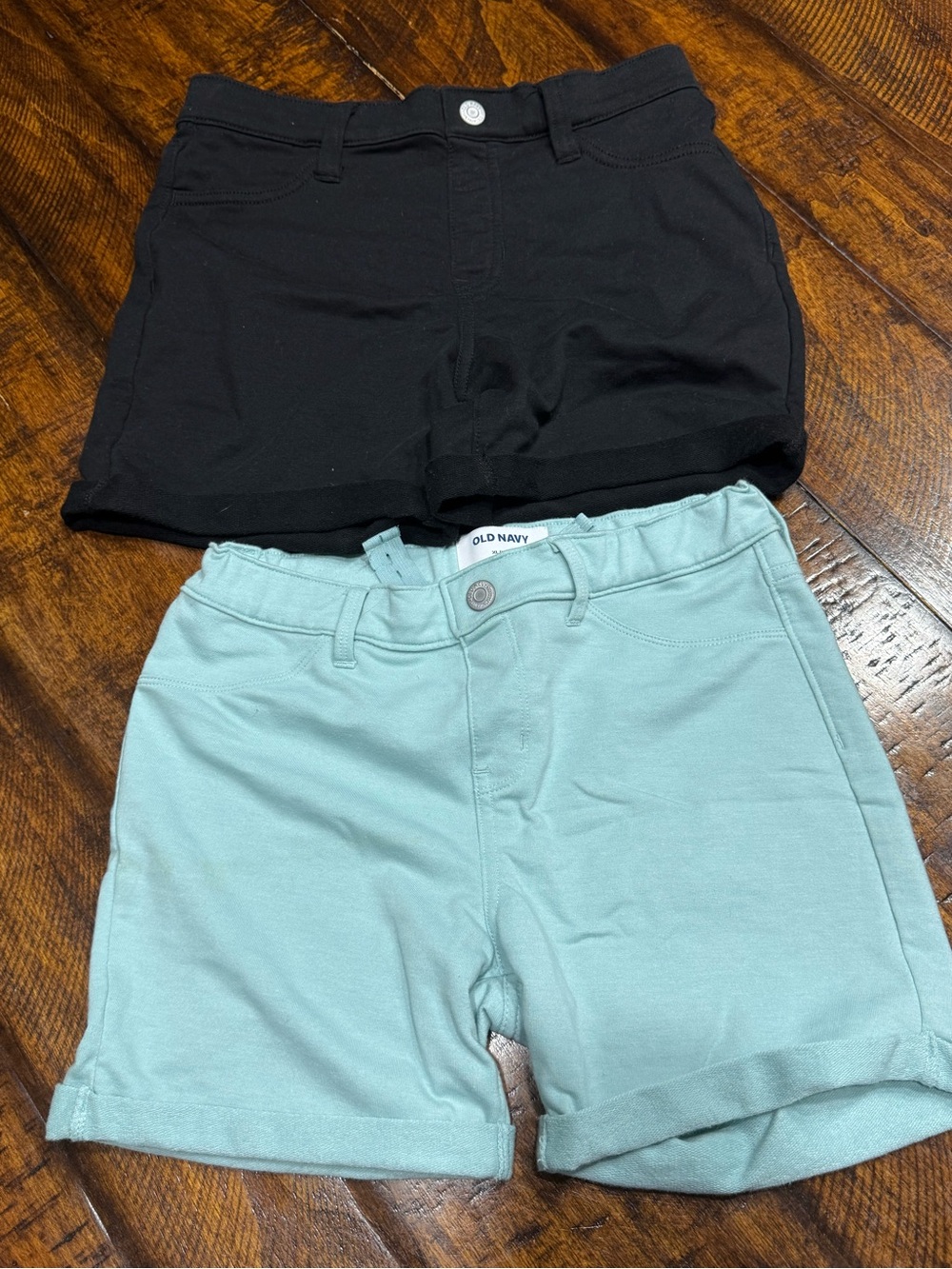 Old Navy Black and light blue Kids' Cotton Shorts - 2-Pack
